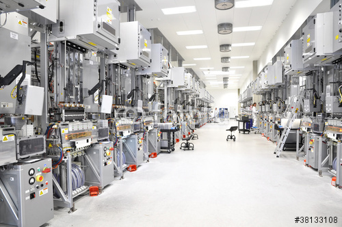 Reinraum für Mikroelektronik